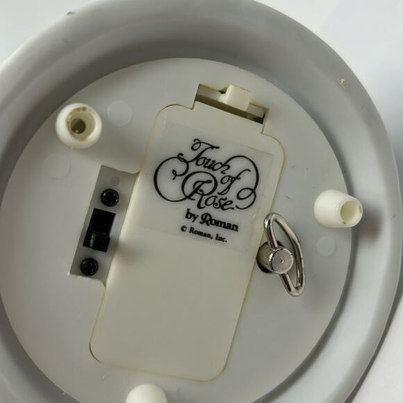 Touch Of Rose" By Roman Holy Family Bisque Music Box Light Porcelain - Picture 10 of 13